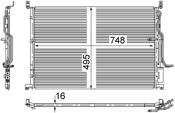 MAHLE Lauhdutin, ilmastointilaite AC 271 000S