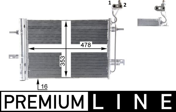 MAHLE Kondensaator,kliimaseade AC 30 000P
