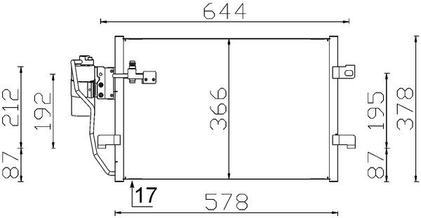 MAHLE Kondensaator,kliimaseade AC 351 000S