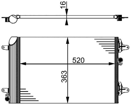 MAHLE Kondensaator,kliimaseade AC 358 000S