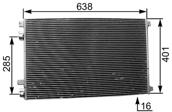 MAHLE Kondensaator,kliimaseade AC 360 001S
