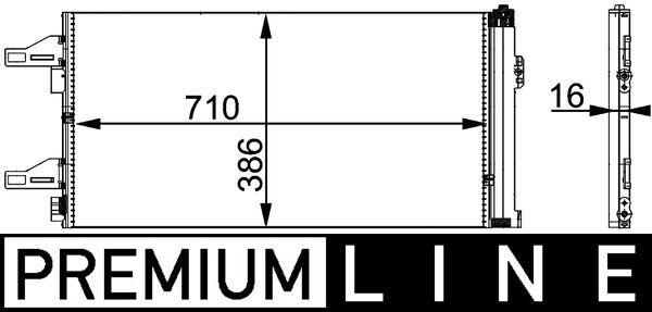 MAHLE Kondensaator,kliimaseade AC 363 000P