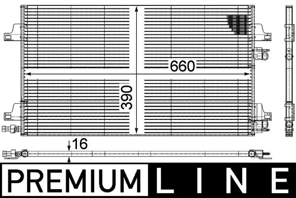 MAHLE Kondensaator,kliimaseade AC 366 000P