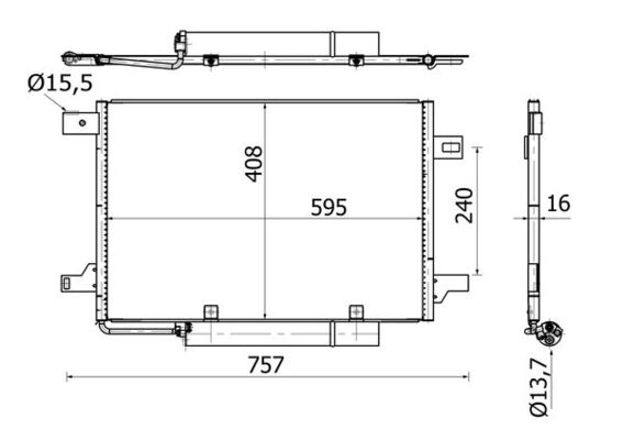 MAHLE Kondensaator,kliimaseade AC 369 000S