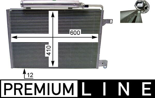 MAHLE Kondensaator,kliimaseade AC 370 000P