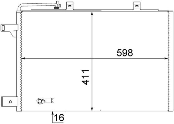 MAHLE Kondensaator,kliimaseade AC 370 000S