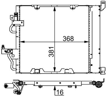 MAHLE Skraplacz, klimatyzacja AC 376 000S