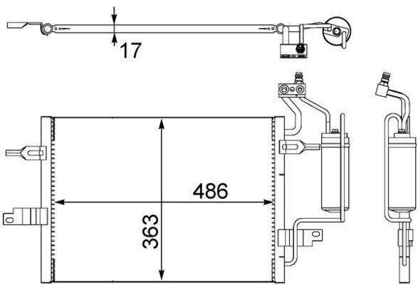 MAHLE Kondensaator,kliimaseade AC 404 000S