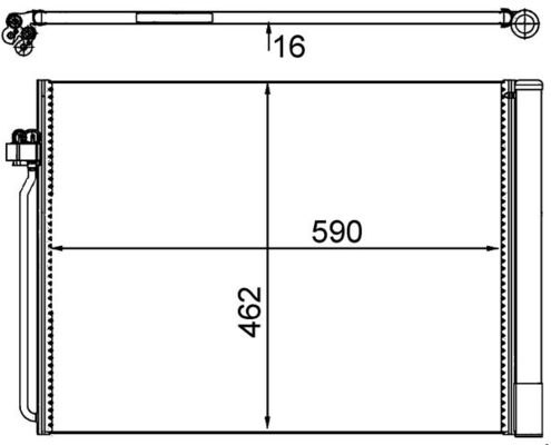 MAHLE Kondensaator,kliimaseade AC 405 000S