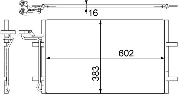 MAHLE Kondensaator,kliimaseade AC 410 001S