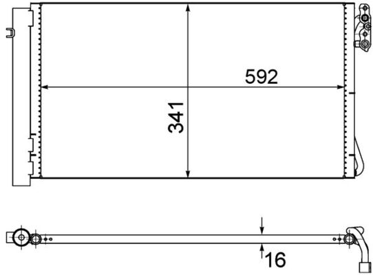 MAHLE Kondensaator,kliimaseade AC 414 001S