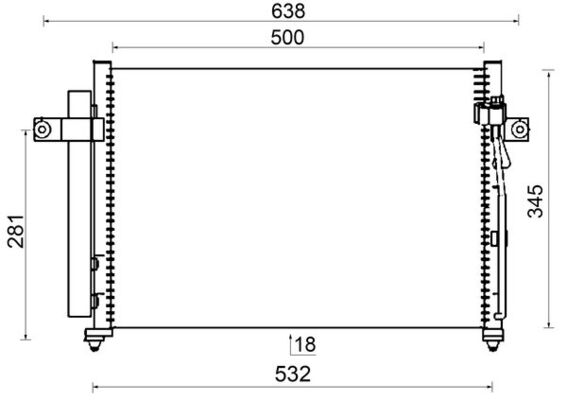 MAHLE Kondensaator,kliimaseade AC 417 000S