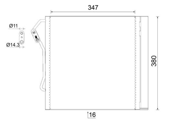 MAHLE Kondensaator,kliimaseade AC 451 000S