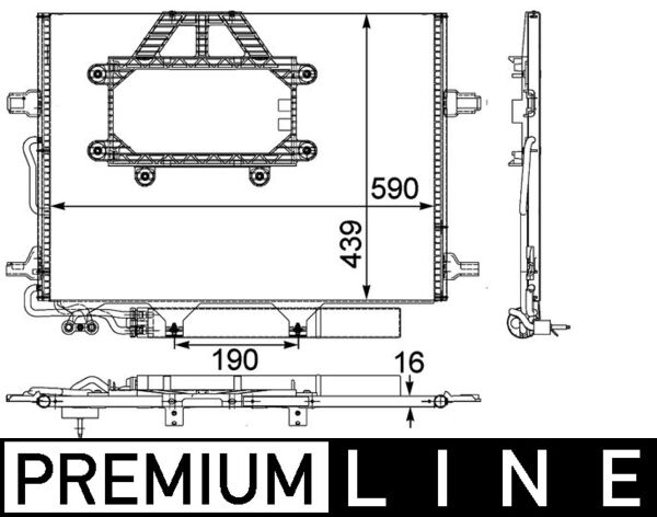 MAHLE Kondensaator,kliimaseade AC 453 000P