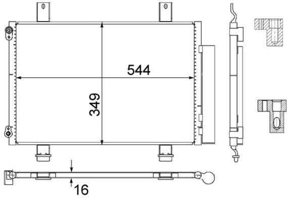 MAHLE Kondensaator,kliimaseade AC 456 000S