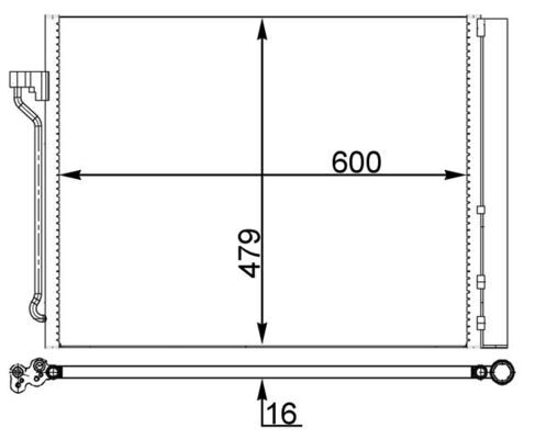 MAHLE Kondensaator,kliimaseade AC 463 000S