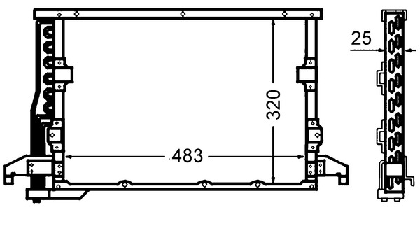 MAHLE Kondensaator,kliimaseade AC 512 000S