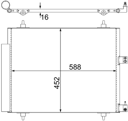 MAHLE Kondensaator,kliimaseade AC 515 000S