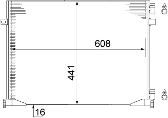 MAHLE Kondensaator,kliimaseade AC 528 000S