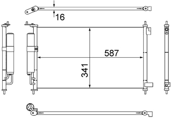 MAHLE Kondensaator,kliimaseade AC 559 000S