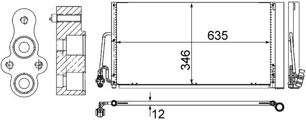 MAHLE Kondensaator,kliimaseade AC 590 000S