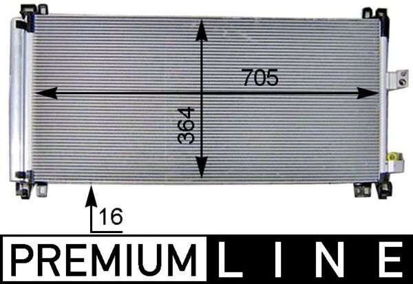 MAHLE Kondensaator,kliimaseade AC 597 000P