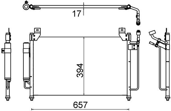 MAHLE Kondensaator,kliimaseade AC 642 000S