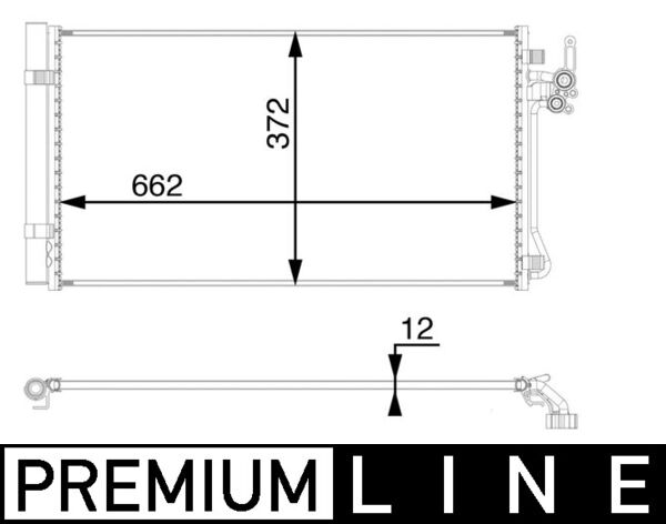MAHLE Kondensor, klimatanläggning AC 65 000P