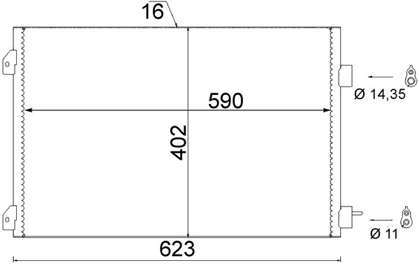 MAHLE Kondensaator,kliimaseade AC 650 000S