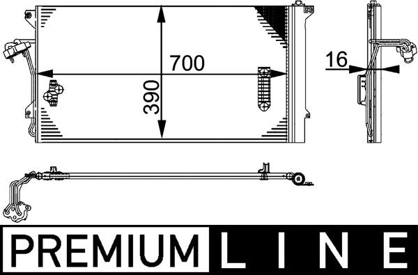 MAHLE Kondensaator,kliimaseade AC 659 000P