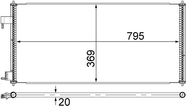 MAHLE Kondensaator,kliimaseade AC 689 000S