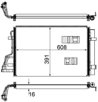 MAHLE Kondensaator,kliimaseade AC 697 000S