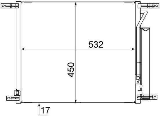 MAHLE Kondensaator,kliimaseade AC 707 000S