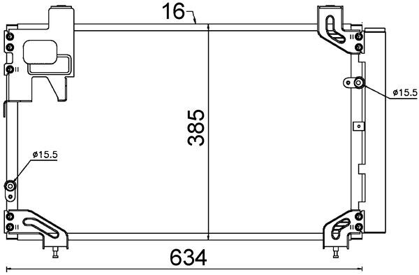 MAHLE Lauhdutin, ilmastointilaite AC 711 000S