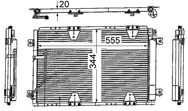 MAHLE Kondensaator,kliimaseade AC 713 000S