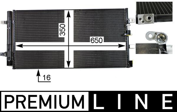 MAHLE Kondensaator,kliimaseade AC 738 000P