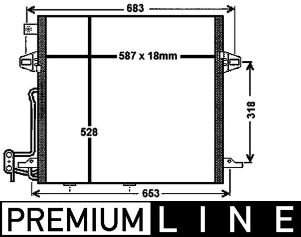MAHLE Kondensaator,kliimaseade AC 756 000P