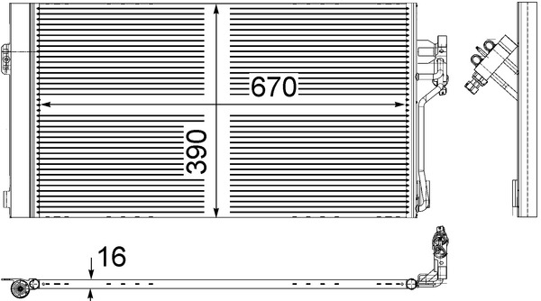 MAHLE Kondensaator,kliimaseade AC 761 000S