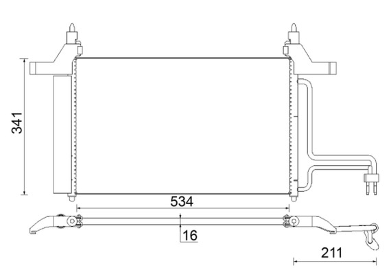 MAHLE Kondensaator,kliimaseade AC 790 000S