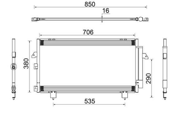 MAHLE Lauhdutin, ilmastointilaite AC 796 000S