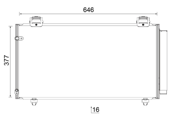 MAHLE Lauhdutin, ilmastointilaite AC 797 000S