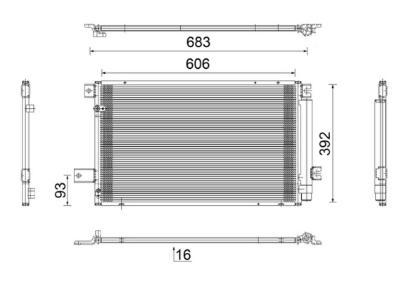 MAHLE Lauhdutin, ilmastointilaite AC 819 000S