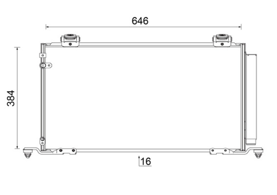 MAHLE Lauhdutin, ilmastointilaite AC 823 000S