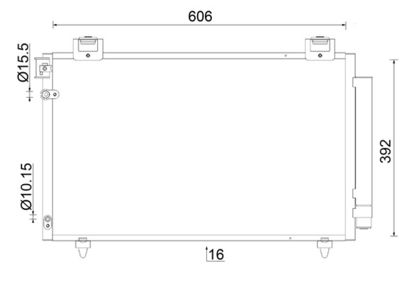 MAHLE Lauhdutin, ilmastointilaite AC 831 000S