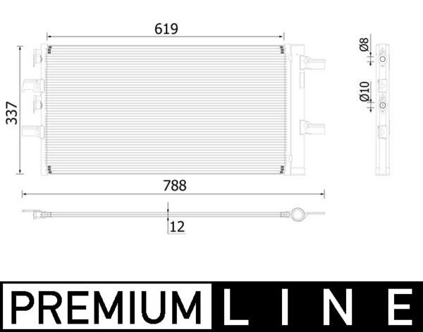 MAHLE Kondensaator,kliimaseade AC 894 000P