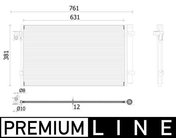 MAHLE Kondensaator,kliimaseade AC 896 000P