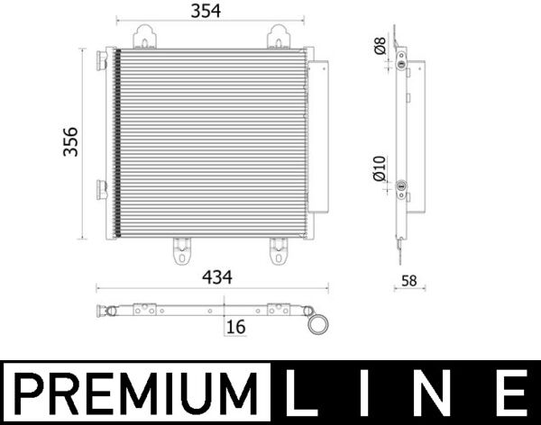 MAHLE Kondensaator,kliimaseade AC 897 000P