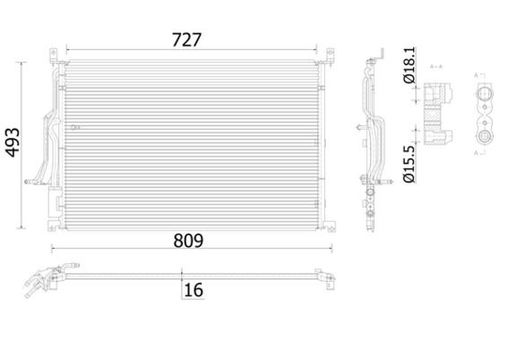 MAHLE Lauhdutin, ilmastointilaite AC 908 000S