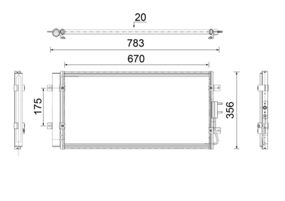 MAHLE Kondensaator,kliimaseade AC 921 000P