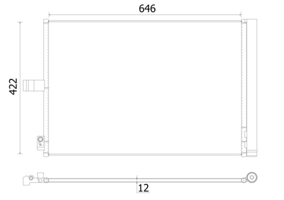 MAHLE Kondensaator,kliimaseade AC 932 000S